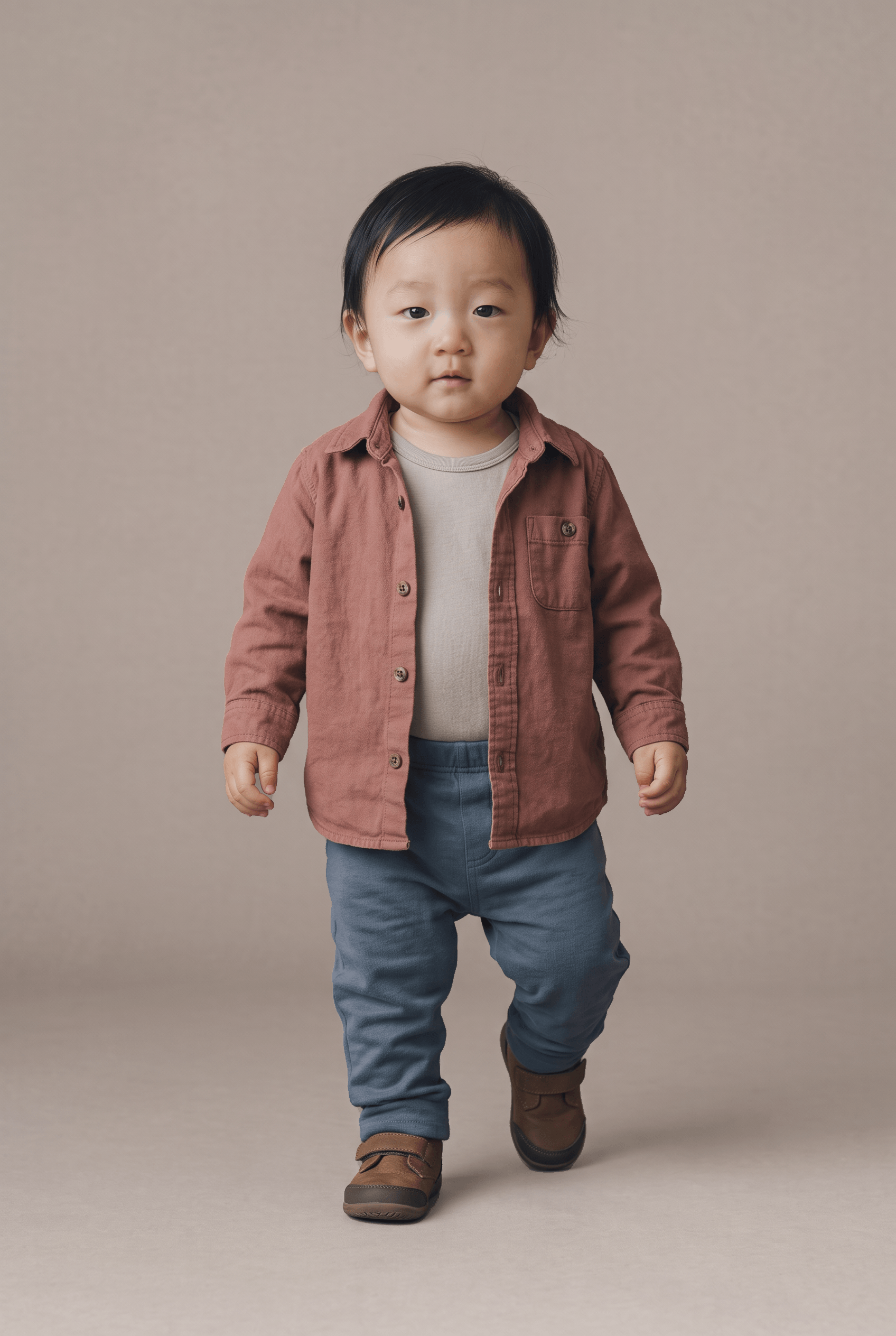 Haru β Curious First Steps β AI Fashion Model