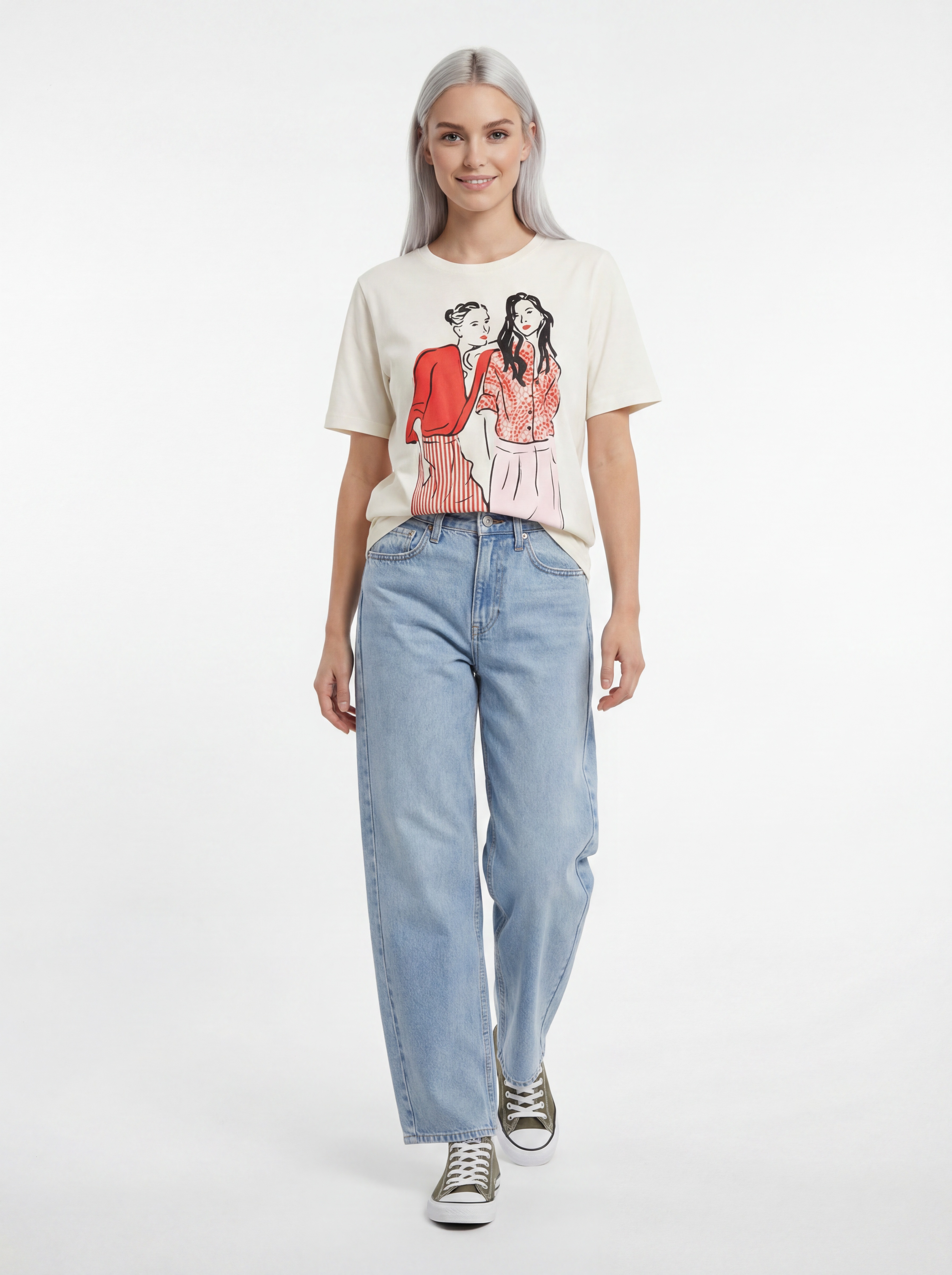 4K AI-generated fashion photo β t-shirt graphic detail